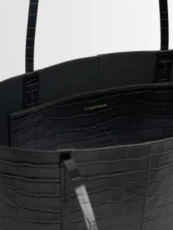 Abilso embossed leather tote bag