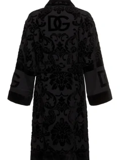 Accappatoio in cotone jacquard