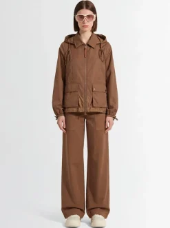 Adenium hooded tech & cotton jacket
