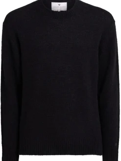 Alpaca blend knit crewneck sweater