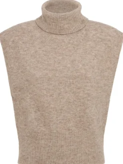 Alpha wool blend knit sleeveless sweater