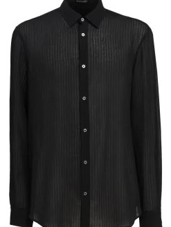 Andre tonal striped classic shirt