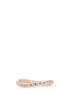 Anello Essential in oro rosa con diamanti 9kt