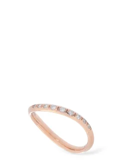 Anello Essential in oro rosa con diamanti 9kt