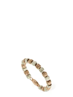 Anello Granelli in oro rosa 9kt e argento
