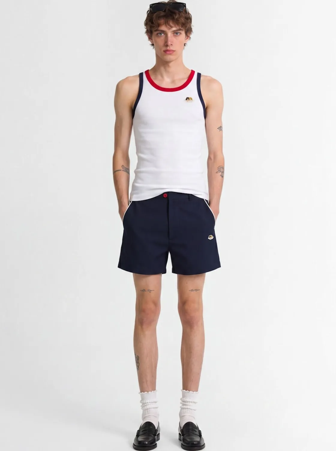 Angel Patch twill shorts