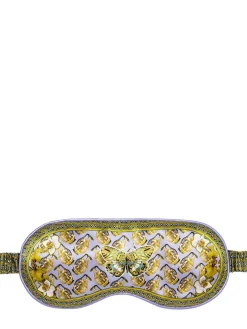 Aquarius printed silk sleep mask