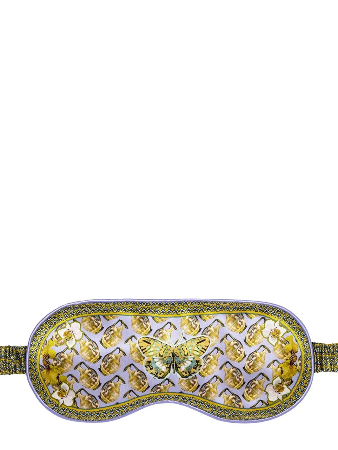 Aquarius printed silk sleep mask