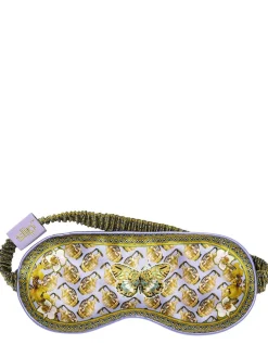Aquarius printed silk sleep mask