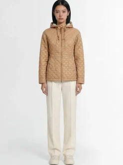 Arum hooded nylon down jacket