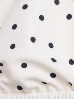 Astrida triangle polka dots bikini top