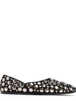 Ballerine Jane in pelle con borchie
