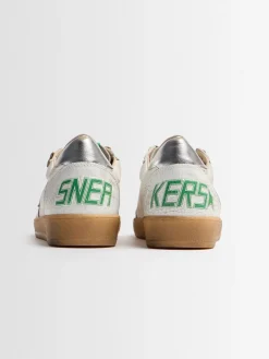 Ballstar laminated leather sneakers