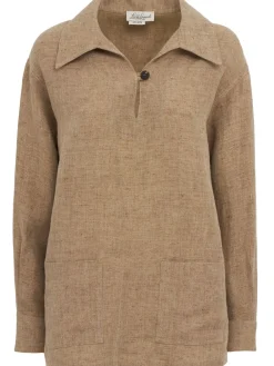 Basilare linen polo sweater