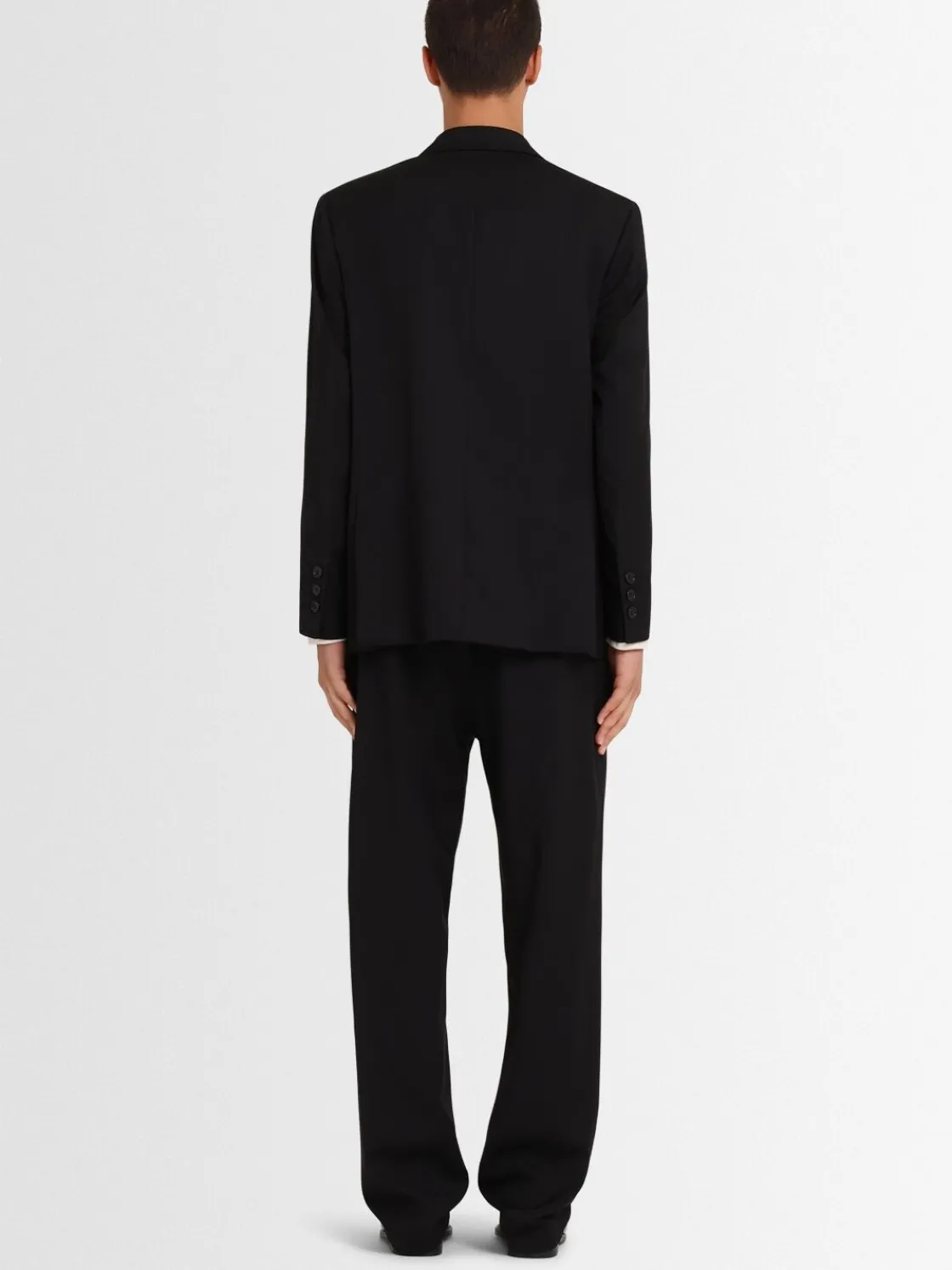 Blazer doppiopetto in twill di lana
