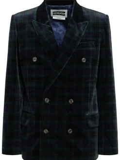 Blazer doppiopetto in velluto