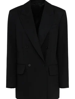 Blazer doppiopetto Nora in twill di lana