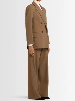 Blazer doppiopetto Nora in twill di lana