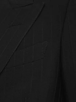 Blazer Dyllan gessato in lana e mohair