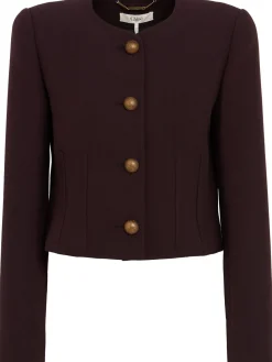 Blazer in crepe di lana