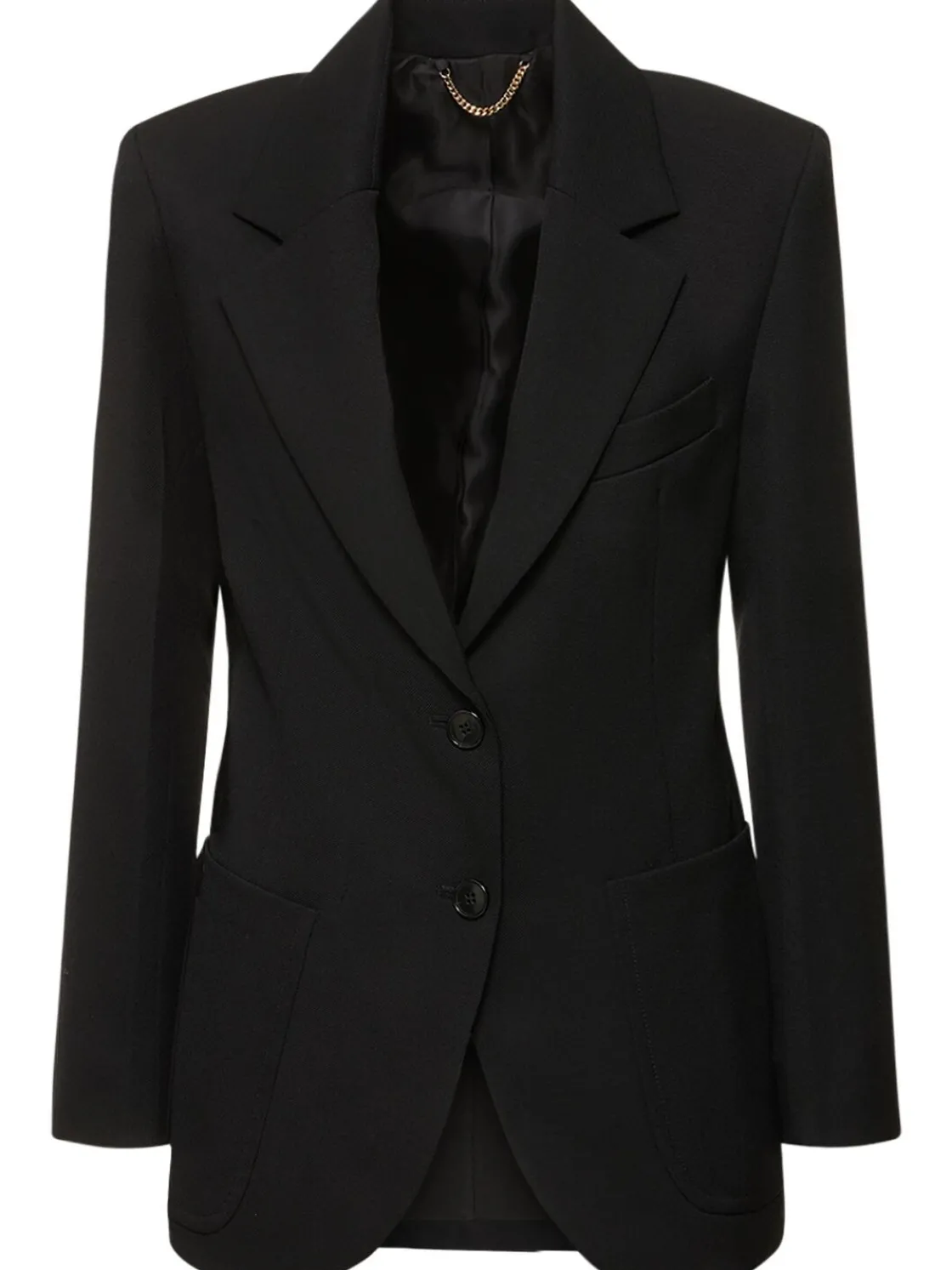 Blazer in misto lana / tasca applicata