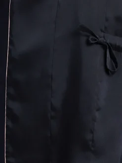 Blazer in misto poly senza colletto