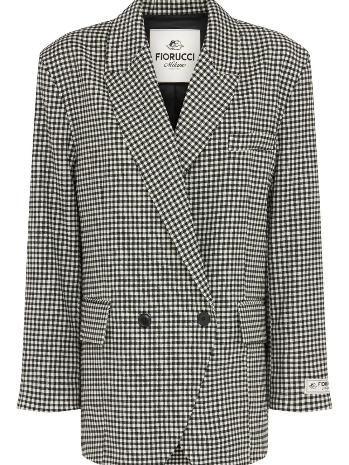 Blazer monopetto in misto lana