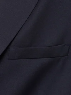 Blazer monopetto in twill di lana