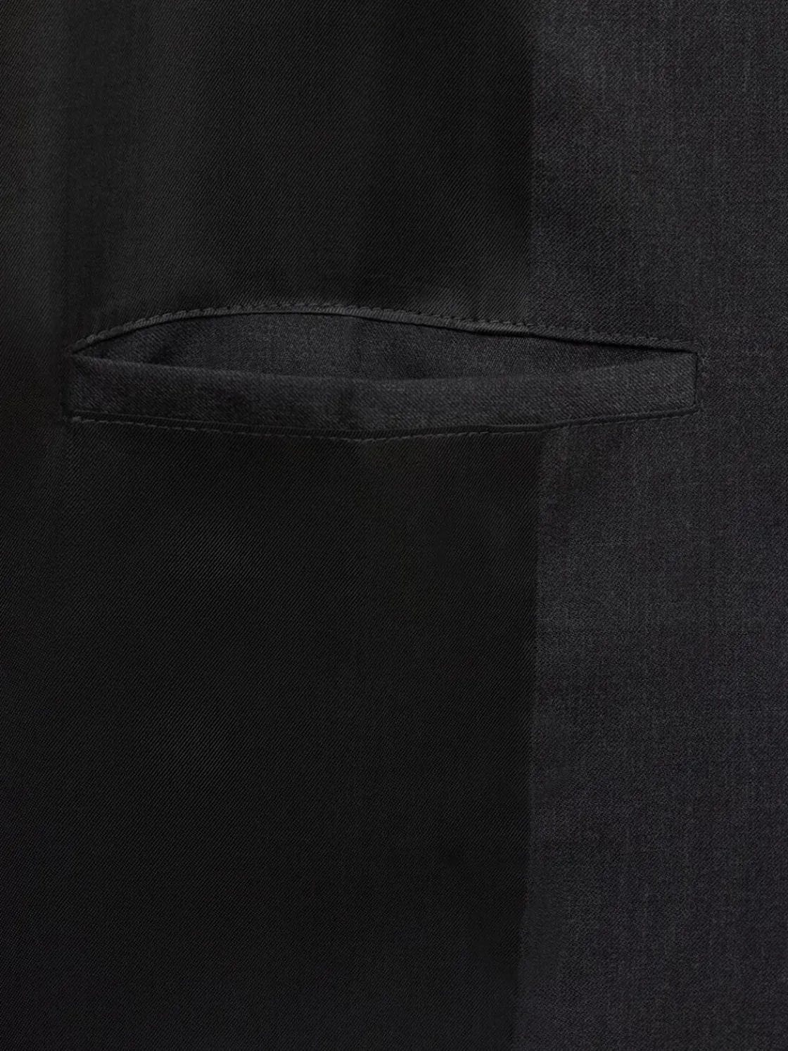 Blazer monopetto in twill di lana