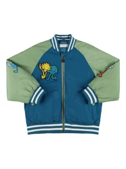 Bomber in nylon con patch