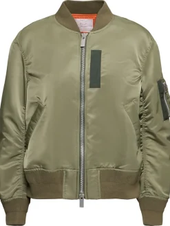 Bomber in nylon con zip