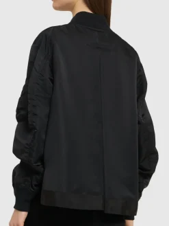 Bomber in nylon con zip