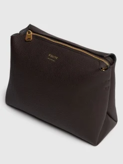 Borsa a tracolla media Lina in pelle martellata