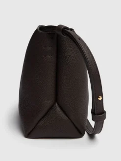 Borsa a tracolla media Lina in pelle martellata