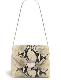 Borsa Bobbi in pelle goffrata effetto pitone