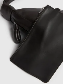Borsa grande Croissant in nappa