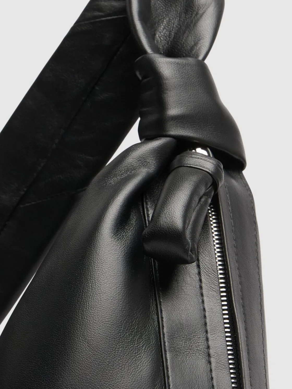 Borsa grande Croissant in nappa