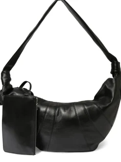 Borsa grande Croissant in pelle