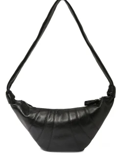 Borsa grande Croissant in pelle