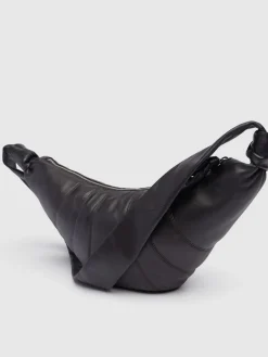 Borsa media Croissant in nappa