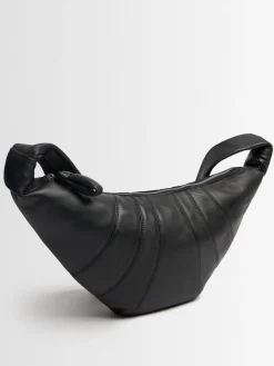 Borsa media Croissant in nappa