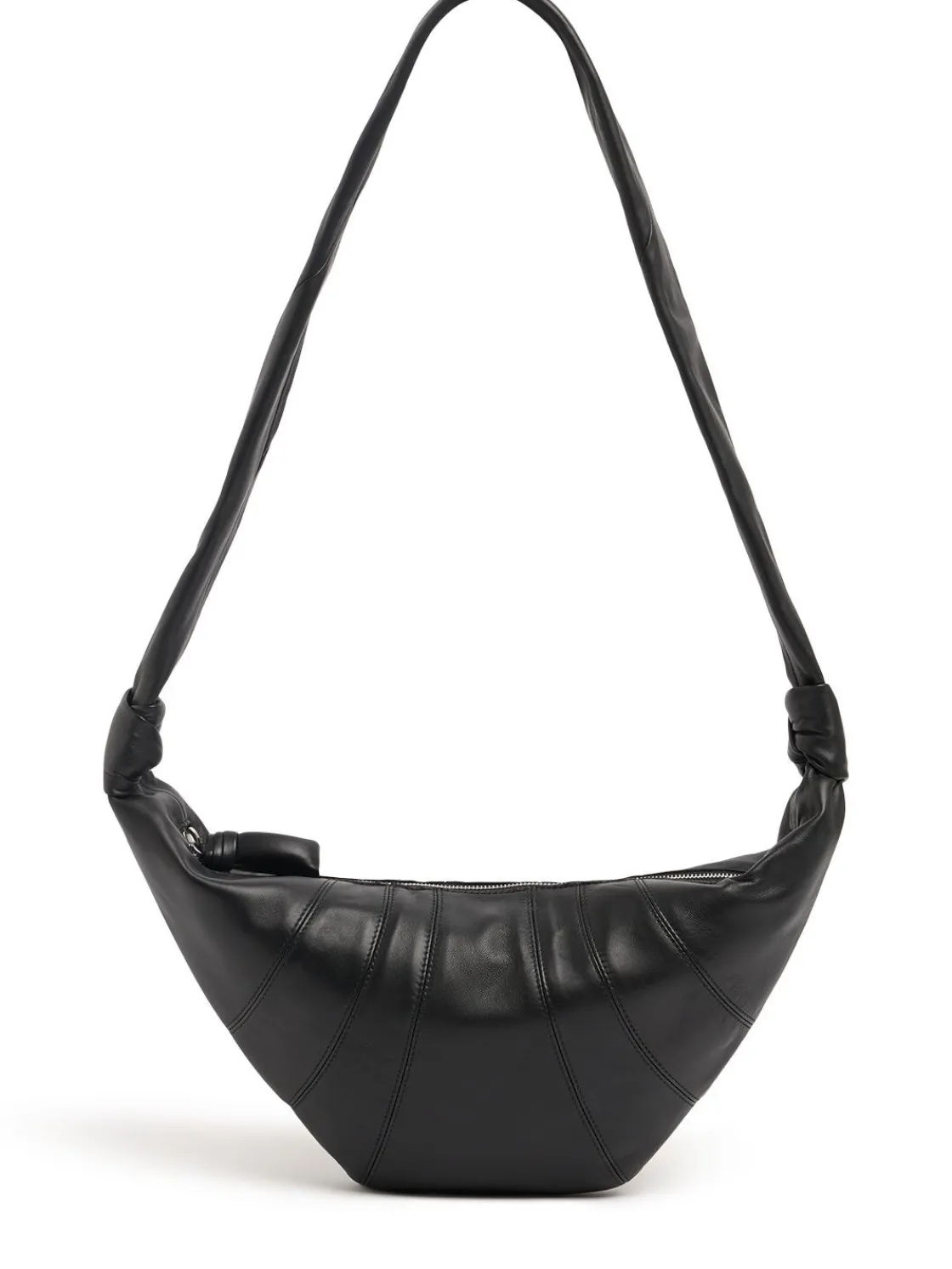 Borsa media Croissant in nappa