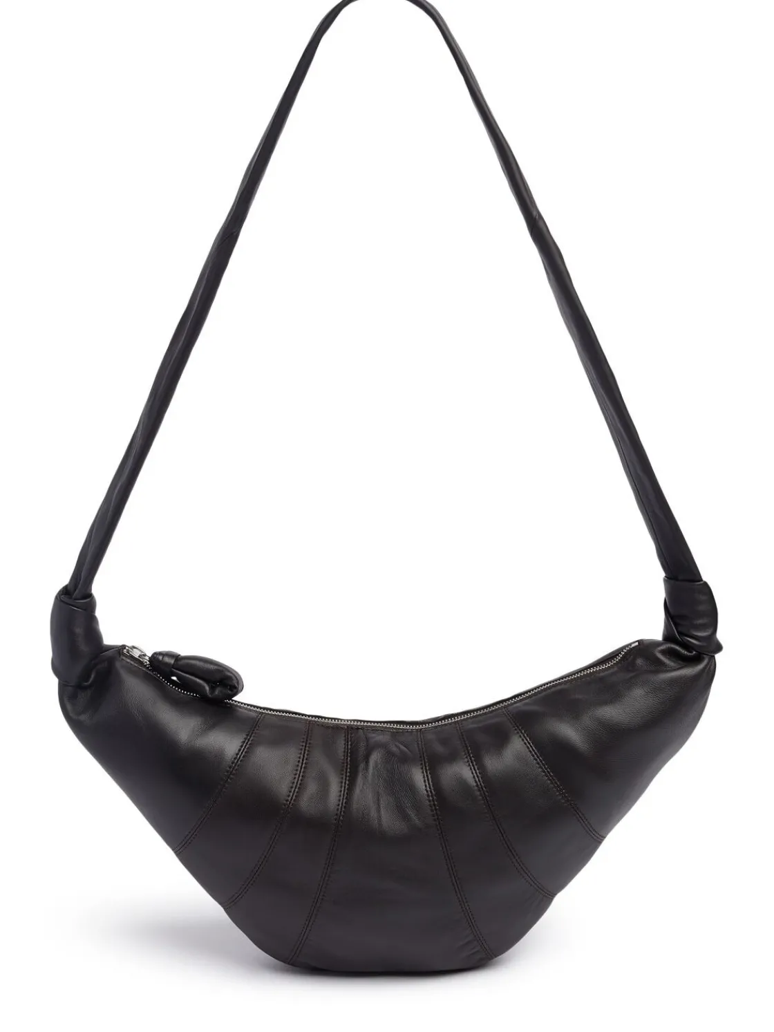 Borsa media Croissant in nappa