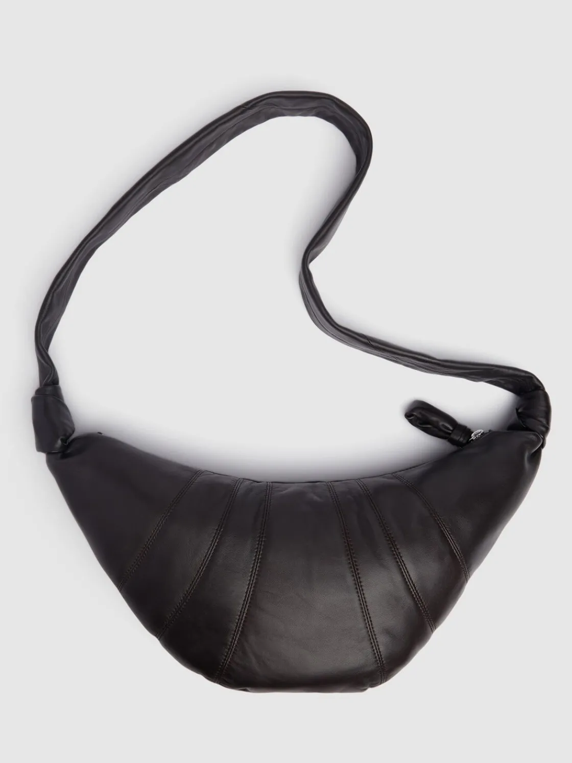 Borsa media Croissant in nappa