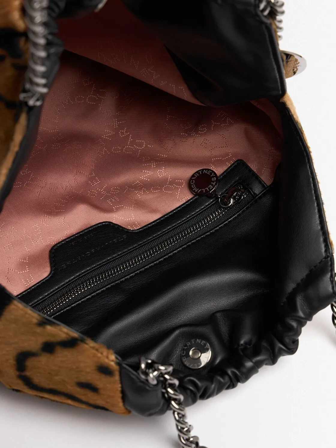Borsa media Falabella stampa ocelot