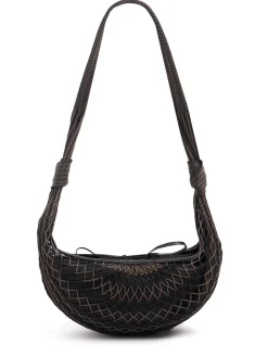 Borsa media Fortune Croissant intrecciata