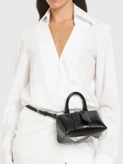 Borsa mini Friday in pelle craclé