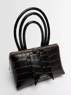 Borsa mini Friday in pelle goffrata