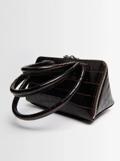 Borsa mini Friday in pelle goffrata