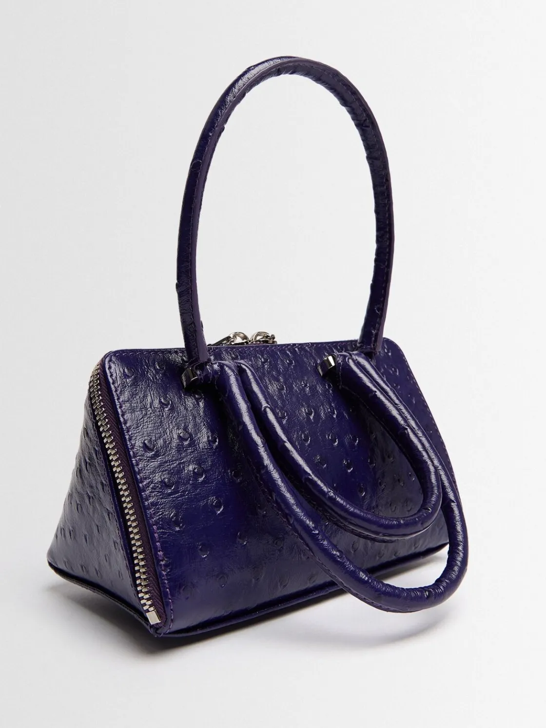 Borsa mini Friday in pelle goffrata